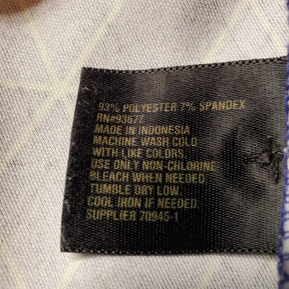 Worthington geometric art deco Modern Fit Shorts PS Blue - Picture 4 of 5